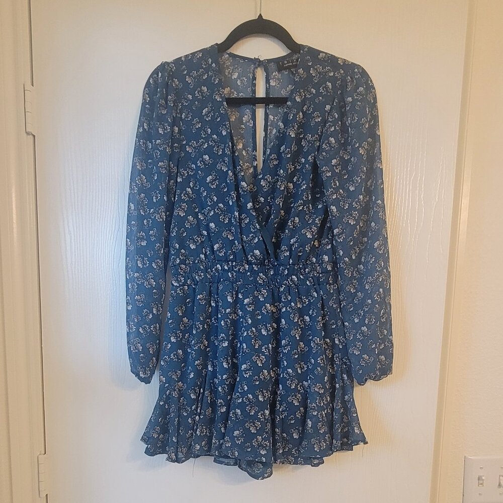 Floral ruffle romper